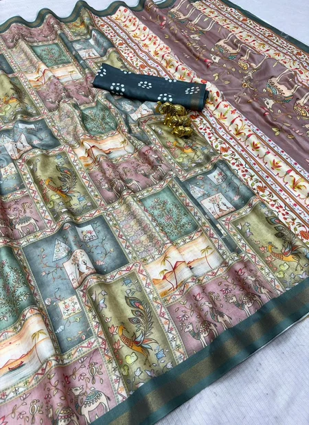 Tew Cotton Kalamkari Printed Saree Collections